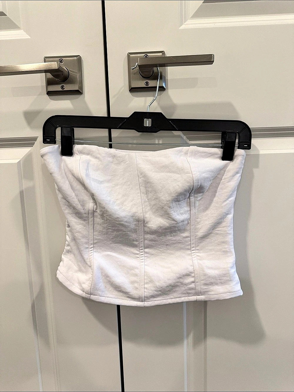 Abercrombie & Fitch White Corset Top Size XS Like New